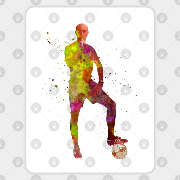 Sports referee in watercolor Magnet by PaulrommerArt